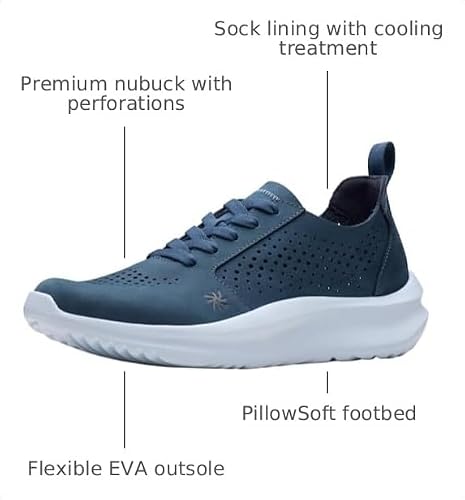 Clarks Clarks CloudSteppers Womens Solevana Style None, Navy Nubuck, 11 Medium US
