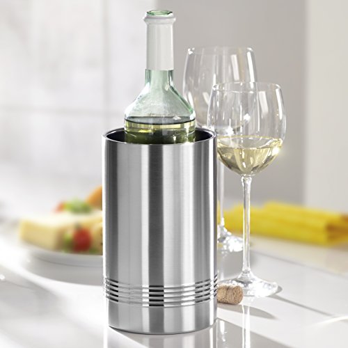 Foto von Emsa 639101600 Senator Flaschenkühler für Wein- oder Sektflaschen, Edelstahl, Ø11 // H 20