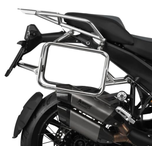Soportes de maletas para viajar en ruta overland con la BMW R1300GS de Lone Rider