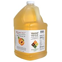Apricot Kernel Oil - 1 Gallon 128 oz - Food Grade - Safety Sealed HDPE Container with Resealable Cap - 100% Pure and Natural for Hair, Skin, Massage, and Cooking