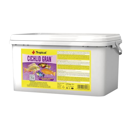 Cichlid Gran 5L / 2,75kg - Nourriture rehaussant la Couleur pour cichlides