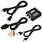 COMeap AV to HDMI Converter, N64 AV Cable for Nintendo 64 / Gamecube/Super Nintendo SNES, RCA to HDMI Converter with USB Power and HDMI 4K Cable, Support TV with RCA or HDMI Input 6FT(1.8M)
