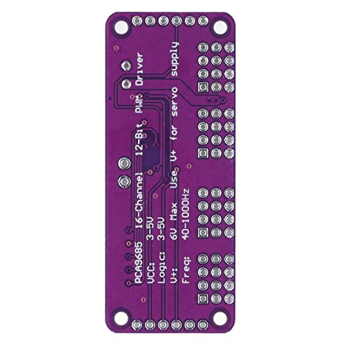 Oumefar PCA9685 Sterownik Serwosilnika Stabilny moduł Sterujący dla Majsterkowiczów 16-kanałowy 12-bitowy Kontroler PWM dla Entuzjastów Robotów/samochodów RC