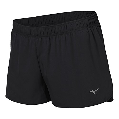 Mizuno Running Men's Outlaw 1.5 Shorts, Black-Charcoal, X-Large