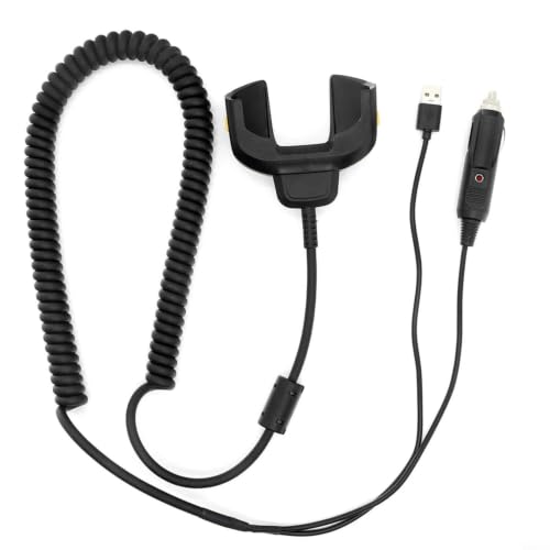 Image of In-Car USB Charging Cable for Zebra TC72 TC75 TC77 Black | Fits zebra TC70/72/75/77, model CHG-TC7X-CLA1-01, ABS material, in-car charging for logistics and field work