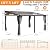 GARTOO 12’ x 14’ Gazebo for Patio - Aluminum Lean to Gazebos Pergola with Sloping Roof, Outdoor Wall-Mounted Canopy Awnings to House for Patio, Garden, Lawn, Backyard Deck