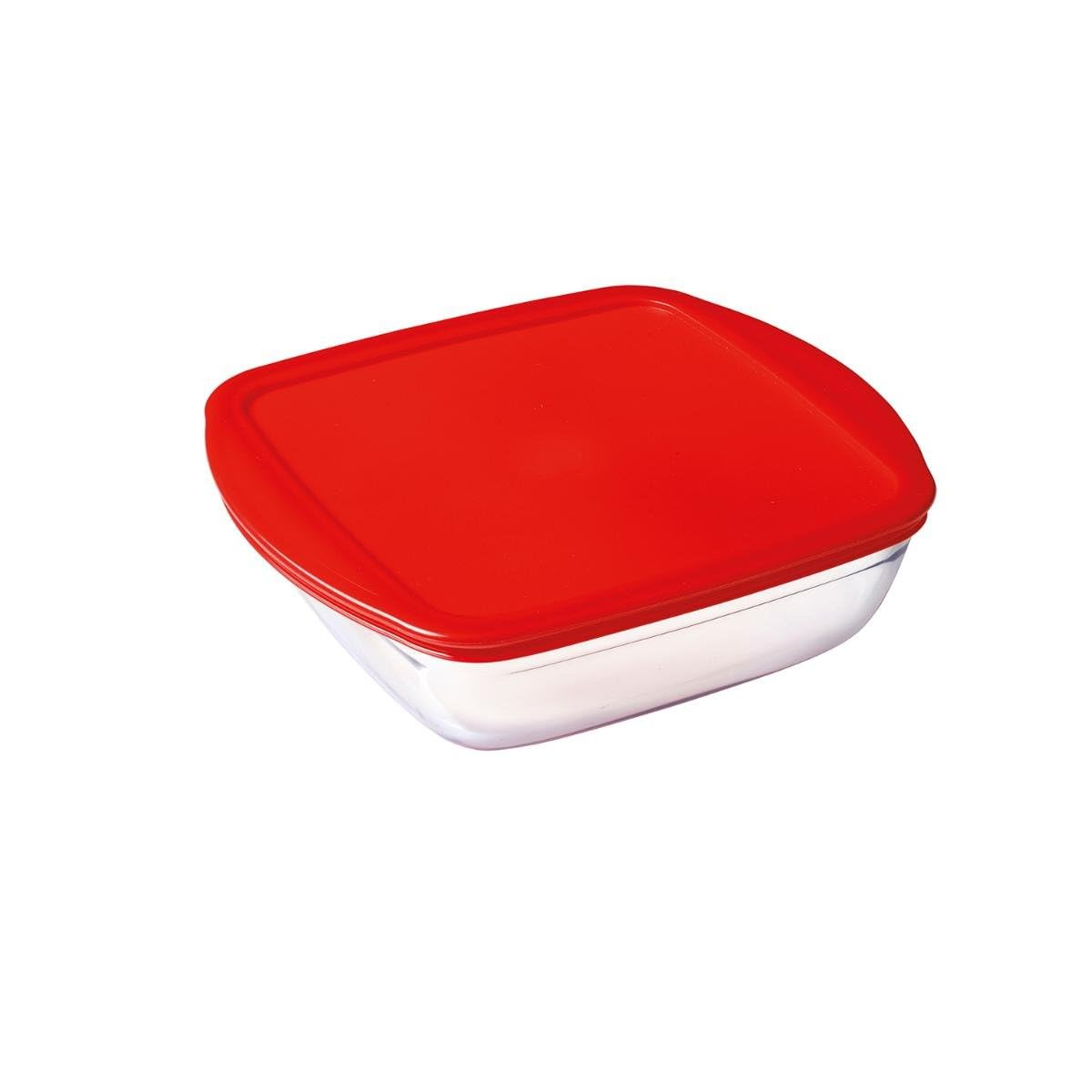 OCUISINE Cook & Store Container Square 1,0 litro red