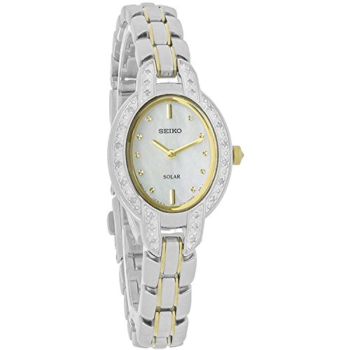 [ZCR[] SEIKO rv New Seiko Solar 24 Diamond Two Tone Stainless Steel Ladies Watch {NH[c SUP325 fB[X ysAiz