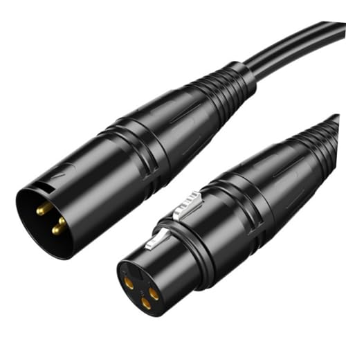 TOYANDONA 1m Câble Xlr Mâle Vers Femelle Câble De Microphone Pour Système De Haut-parleurs Et Équipements Audio