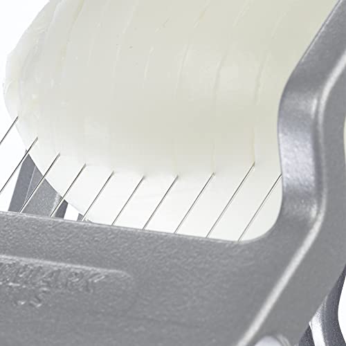 Westmark Eierteiler für runde und ovale Scheiben, einzeln gespannte Schneiddrähte aus Edelstahl, Aluminium/Rostfreier Edelstahl, Justus… – Ansicht 4