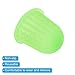 PATIKIL 0.79 Inch Rubber Finger Tips, 10 Pack Silicone Thumb Fingertip Protector Covers Guard Pads Thimble for Office Counting Sorting Sewing, Green Big Size