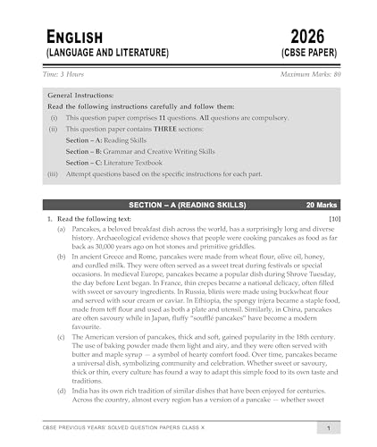 Image of Macmillan CBSE Class 10 PYQ 2023-2026 | Previous Year Question Papers with Solutions | Mathematics (Std), Science, English & Social Science | 600+ ... Board Exam (CBSE PREVIOUS YEARS SOLVED PAPER)