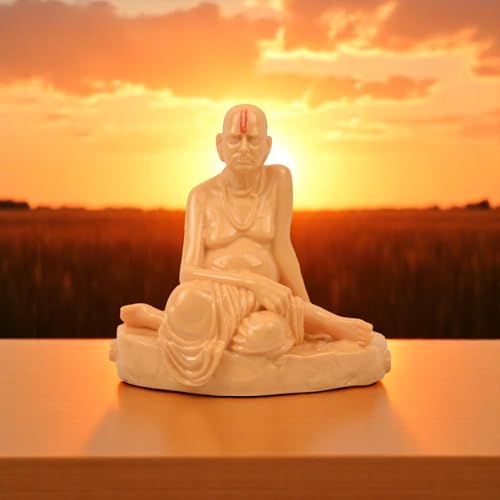 Image of KariGhar Swami Samarth Idol Perfect for Car Dashboard and House Warming 2.5 inch