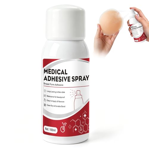 Silikon Hautkleber Adhesive Spray Hautkleber für Silikonbrüste Hautklebers Wasserlöslich für Prothetik und Spezialeffekte SFX 100 ML