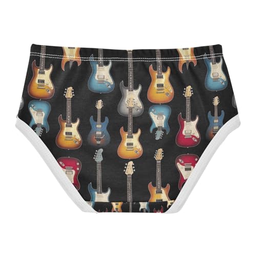 Colorful Guitars Toddler Girls Panties, Panties for Girls, 2T–8 Years2