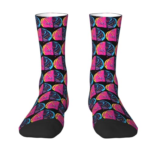 Sobre La Pantorrilla Oso Polar Bipolar Calcetines A Media Pantorrilla Duraderos Medias De Compresion Cómodos Calcetine De Vestir Para Hombre Trekking Uso Multiestación 40Cm