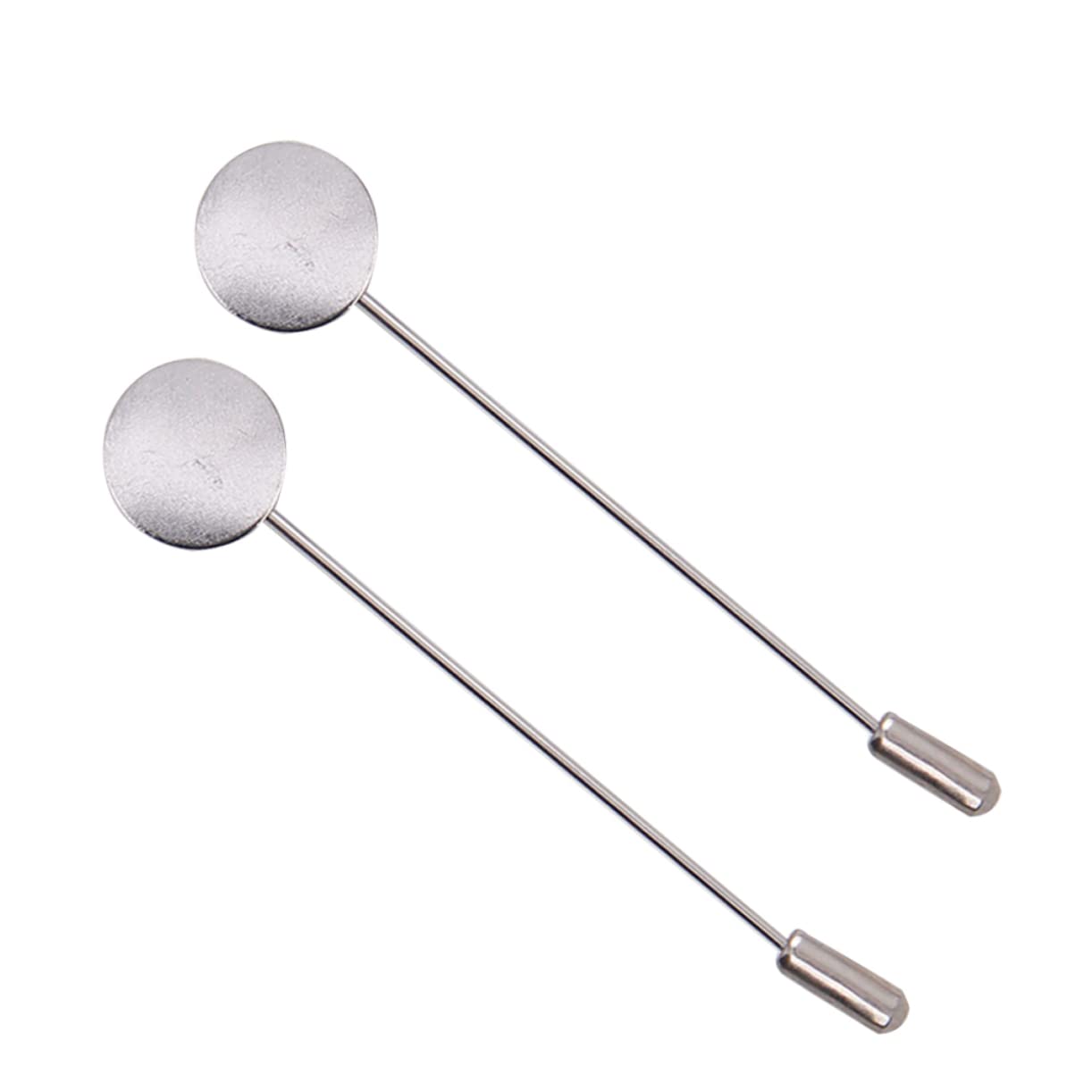 STOBOK 150piezas Tray De Seguridad Redondo Para Broches De Accesorios De Joyería Alfileres De Moda Para Sombreros Bufandas y Trajes Plateado