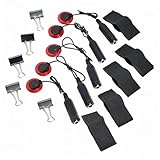 HONITANO 5 Stück Teiliges Pickup Akustische Gitarren Violine Banjo und Piezo kontaktmikrofon mit Klinkenstecker und Kabel Geeignet für Streich Zupfinstrumente Selbstklebend und Schraubbar