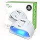 LAC FOR YOU UV-LED-Nagellampe 36 LEDs 365 + 405 nm – Nageltrockner mit 4 Timern 10/30/60/99 s niedrige Hitze, LCD-Display, abnehmbare Basis – Trocknung Gel & halbpermanent