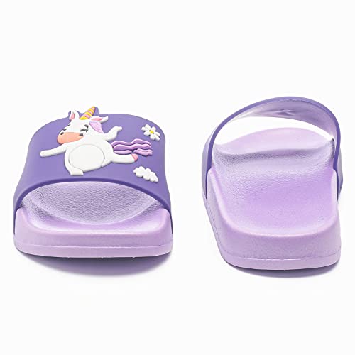 Image of MEMON Toddler Little Kids Dinosaur Beach /Pool /Shower Slides /Anti-Skid Home Bath Slippers /Cute Summer Outdoor Shoes for Girls and Boys