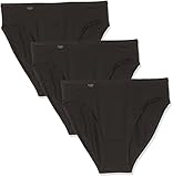damen slip 100 baumwolle im Uni Design Sloggi Damen 24/7 Micrfib TAC3 Taillenslip, Schwarz (Black 04), 48 (3er Pack)