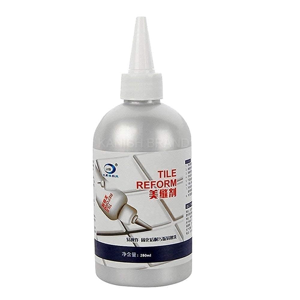 Tile Repair Crack Filler & Grout Repair Paste 280ml | Waterproof Gap Sealer for Bathroom & Kitchen Tiles | Easy Squeeze Bottle Tile Joint Filler | Floor & Wall Tile Restoration Solution-picture-32