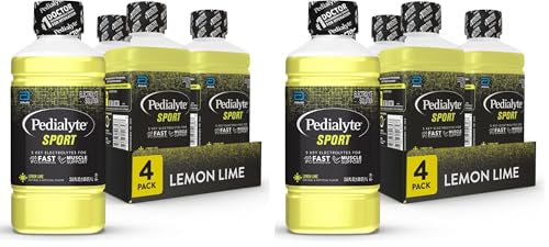 Image of Pedialyte Sport Electrolyte Drink,Fast Hydration with 5 Key Electrolytes for Muscle Support Before,During,& After Exercise,Lemon Lime,1 Liter,(Pack of 8)
