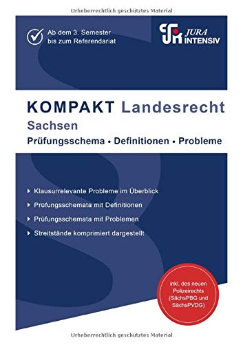 KOMPAKT Landesrecht - Sachsen: Auf knapp 100 Seiten: Probleme und Definitionen im Überblick (KOMPAK KOMPAKT Landesrecht - Sachsen: Auf knapp 100 Seiten: Probleme und Definitionen im Überblick (KOMPAK