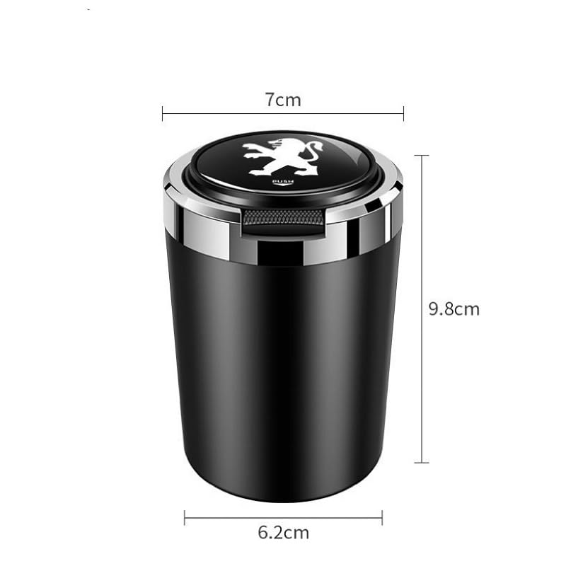 Posacenere Per Auto Con LED - Portabicchieri, Compatto E Pratico - Foto 2