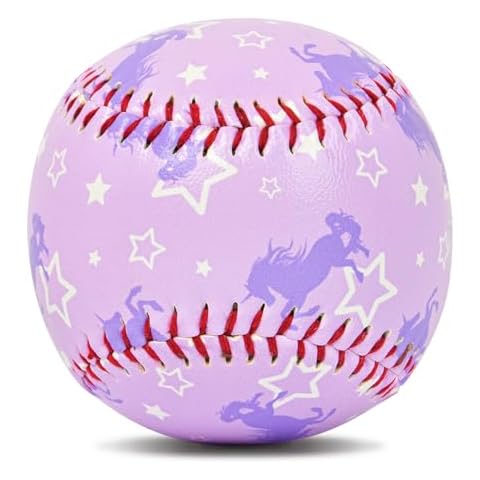 PAMAID Baseball Standard Practice Baseball Size 9 Inch for Kids Girls Beginners, Soft Baseballs Gifts for Training, Pitching, Throwing Cover