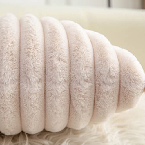 Neelvin Double-Sided Faux Fur Soft Solid Decorative Throw Pillow Covers Pillowcase Cushion Case For Sofa Couch Bedroom Car 24"X24" #TOP5
