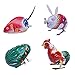 Amosfun Aufziehspielzeug Uhrwerk Tiere Spielzeug Eisen Frosch Hahn Hase Maus Springendes Spielzeug 4pcs Vintage Kinder Spaß Spielzeug Weihnachten Geburtstag Party Tasche Füllstoff Zufällige Farbe