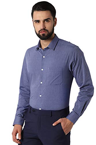 Image of Peter England Men's Printed Slim Fit Formal Shirt