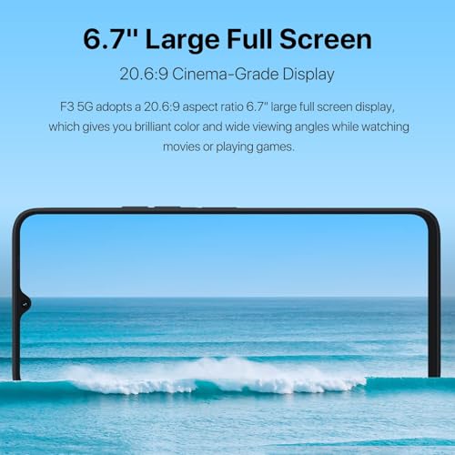 Image of UMIDIGI 5G Unlocked Cell Phone, Global Band, AT&T, Version,T-Mobile, Octa-core 8GB RAM+128GB ROM Android Phone, 6.7 inch HD,48MP AI Triple Camera,5150mAh Battery,18W Fast Charging,GPS,NFC,Warranty