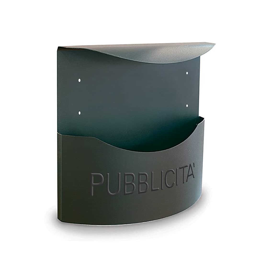 Kippen 10004U - Cassetta Porta Pubblicità Modello "POINT" di Colore Antracite. Dimensioni: 345x350x125mm.