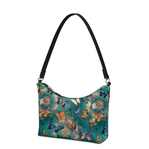 Image of Handbag for Women Leather Underam Shoulder Bag with Zipper Fashion Work Purse Waterproof Travel Wallet
