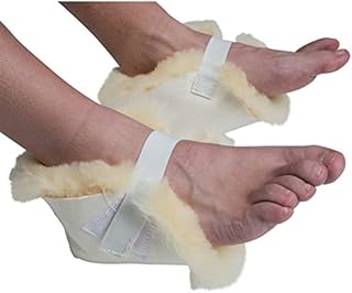 Heel Protectors, Sheepskin, Pressure Relief Sores, 1 Pair