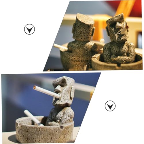 Cendrier pierre Moai résine incassable fini les cendriers brisés - 5