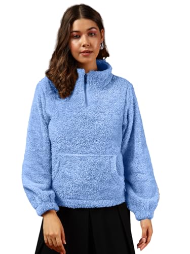 Image of THE DRY STATE Women's Fur Pull Over With High Neck