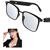 スマートグラス Bluetooth5.4 オーディオサングラス 調光レンズ UV400 ブルーライトカット 骨伝導スピーカー 内蔵マイク 通話可能 音楽再生 軽量 iOS Android対応 プレゼントに最適 黒いメガネ（一副）