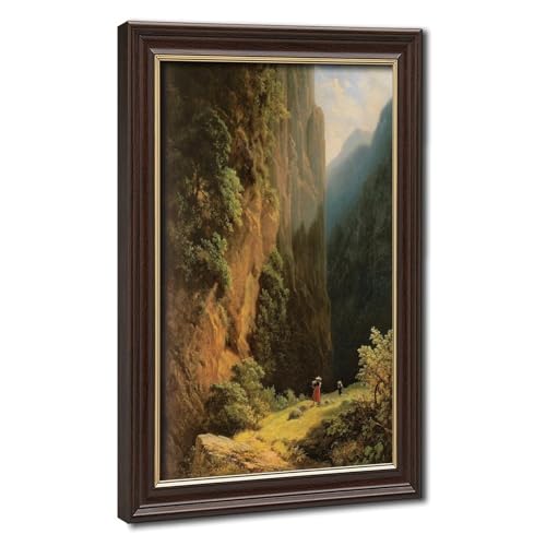 Toile Carl Spitzweg Harvest in the Alps décoration murale de bureau et salon