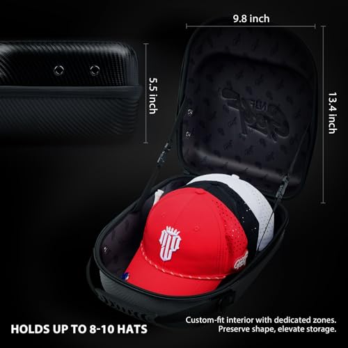 Image of NJF Golf Hat Men - Breathable Mens Golf Hats, Adjustable Rope Hook and Loop Style Cap, Convenient Cap with Tee Holder