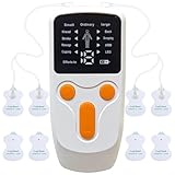 Perioden Simulator Wehen Simulator Reizstromgerät Periodensimulator Gegen Gerät Schmerztherapie Mit 2Verbindungskabel 1Ladegerät 8Elektrodenplatten 1Bedienungsanleitung,Für Schmerzlinderu,Muskelaufbau