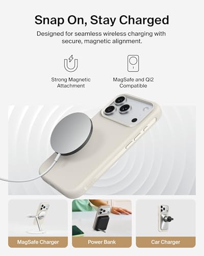 Belkin Capa para iPhone 17 Pro, protetora, compatível com MagSafe com revestimento tratado antiarranhões e anti-amarelamento, controle de câmera sensível ao toque – grau militar, design fino, à prova