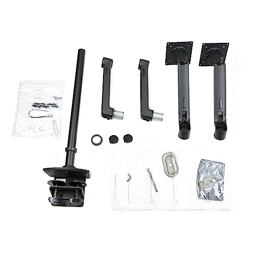 Image of Ergotron - LX Vertical Stacking Dual Monitor Arm, VESA Desk Mount - for 2 Monitors Up to 40 Inches, 7 to 22 lbs Each - Tall Pole, Matte Black