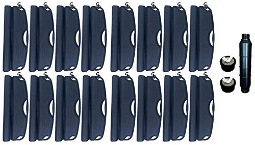 well2wellness Set d'hivernage pour Piscine – 16 flotteurs d'hivernage, 2 Bouchons d'hivernage 38-51 mm + 1 x Gizmo pour Piscine