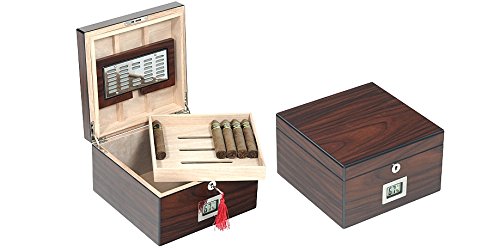 Humidificateur en orme mat Lubinsski pour préserver vos cigares