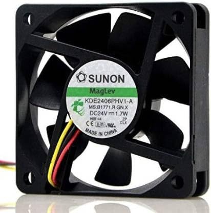 Lighting Hub SUNON KDE2406PHV1-A DC Fan,24V-1.7W CPU Cooling Fan,60 * 60 * 15mm 3Wire
