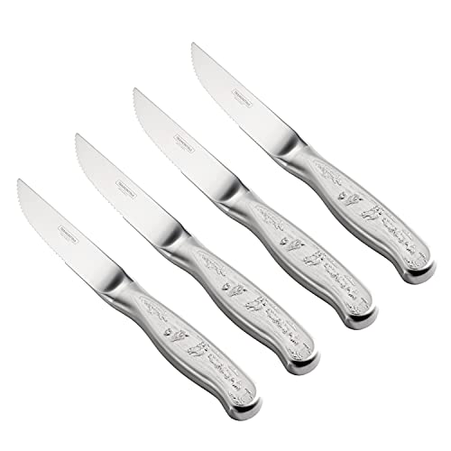 Tramontina Steak Knife Set Forged/Engraved (4-Piece), 80322/004DS