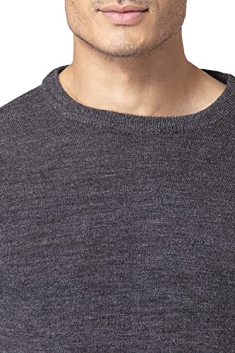 Image of Allen Cooper Solid Sweater for Men